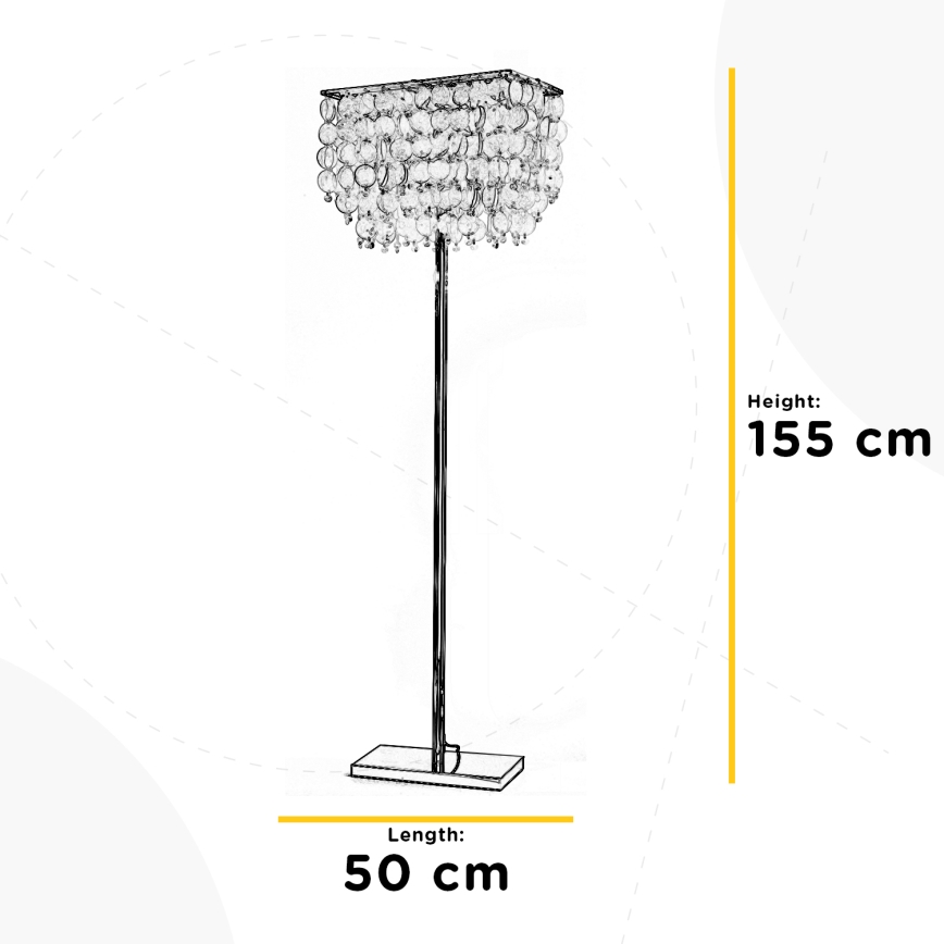 ONLI - Candeeiro de chão MAKANI 4xE14/6W/230V