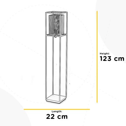 ONLI - Candeeiro de chão MALIK 1xE27/22W/230V dourado/preto