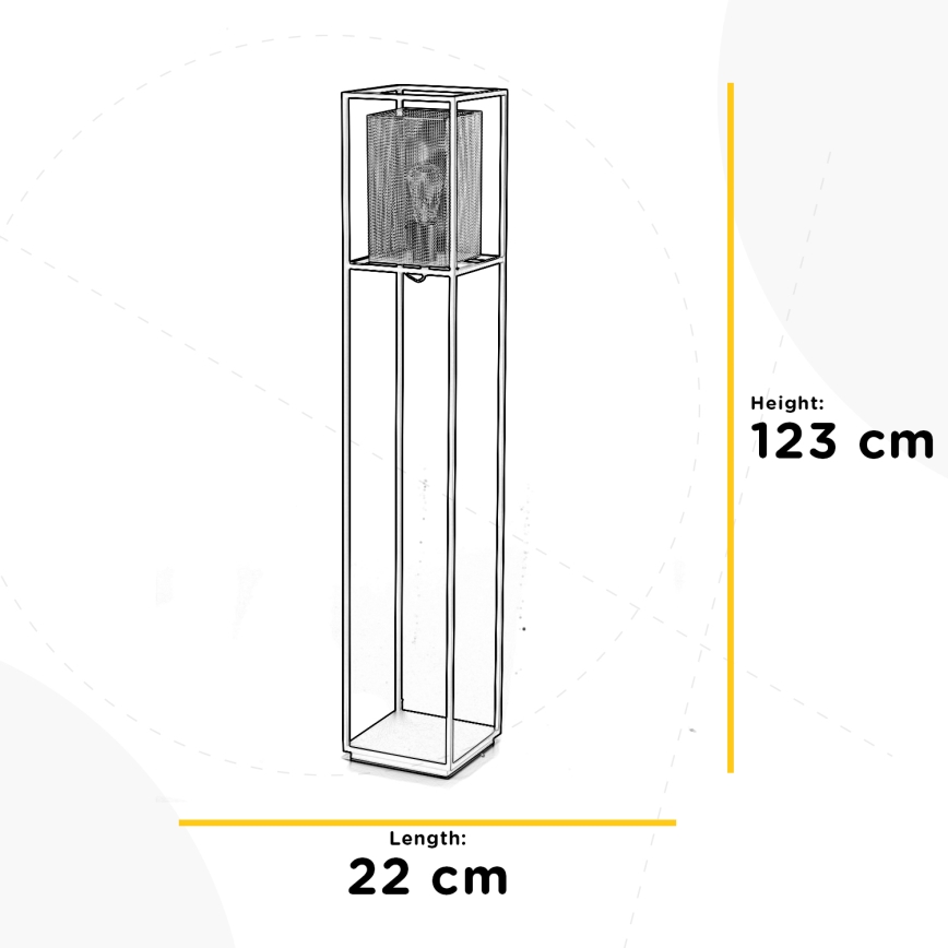 ONLI - Candeeiro de chão MALIK 1xE27/22W/230V dourado/preto