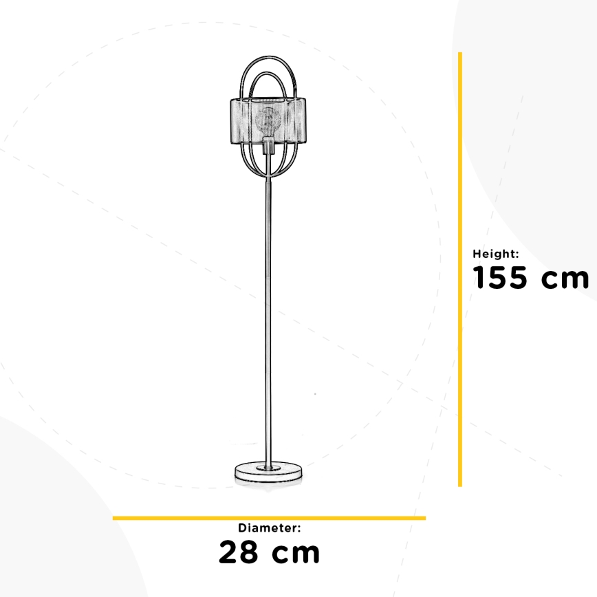 ONLI - Candeeiro de chão QUOKKA 1xE27/22W/230V