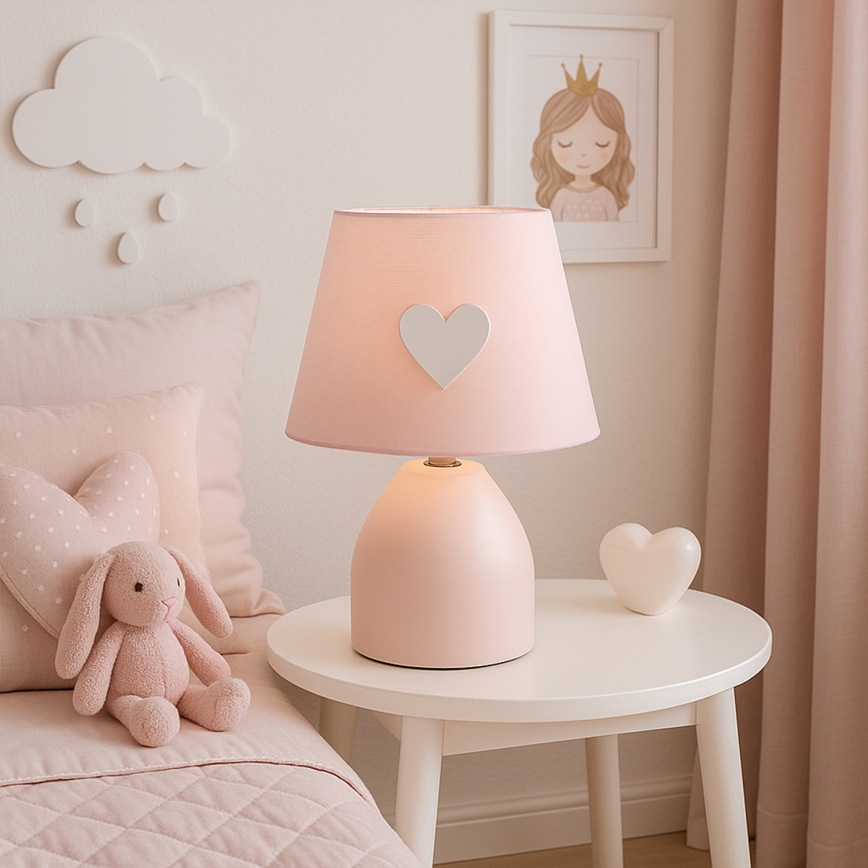 ONLI - Candeeiro de criança TITTA 1xE14/6W/230V 20 cm rosa