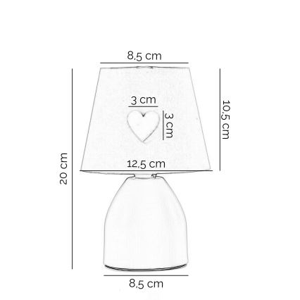 ONLI - Candeeiro de criança TITTA 1xE14/6W/230V 20 cm rosa