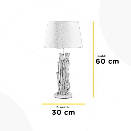ONLI - Candeeiro de mesa AGAR 1xE27/22W/230V 60 cm