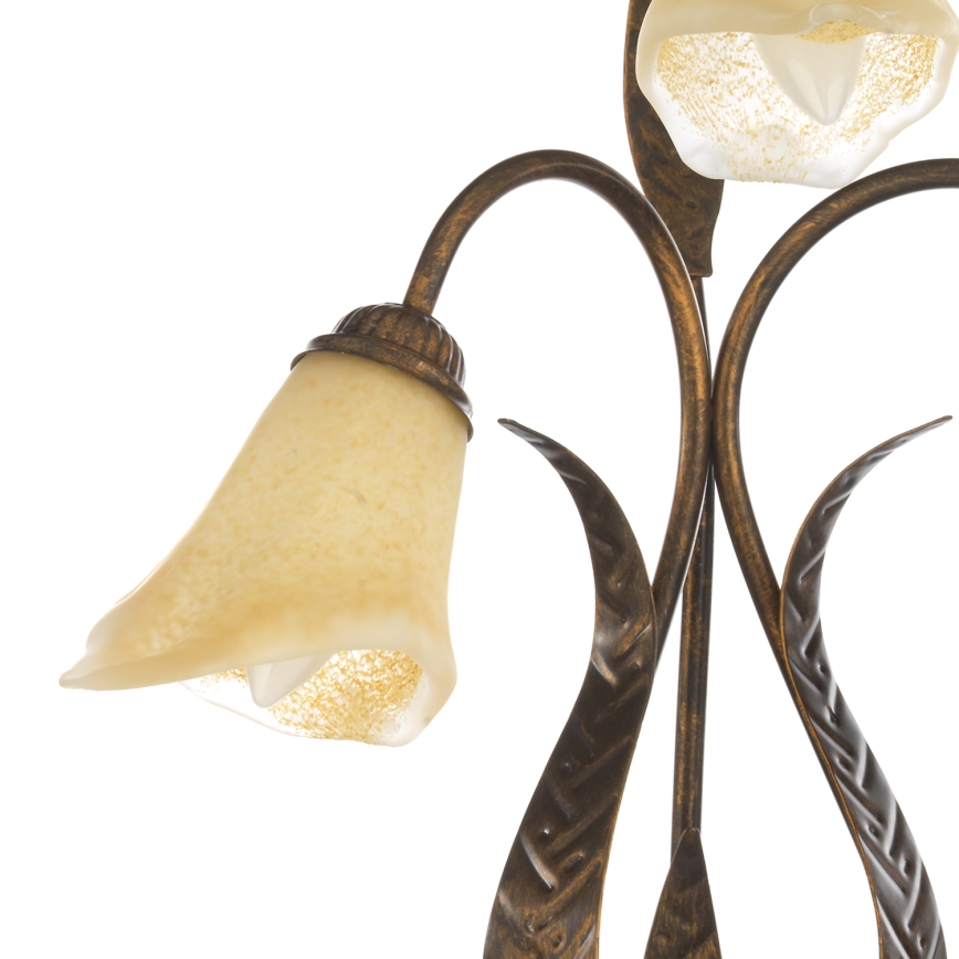 ONLI - Candeeiro de mesa ALGA 3xE14/6W/230V 61 cm bronze