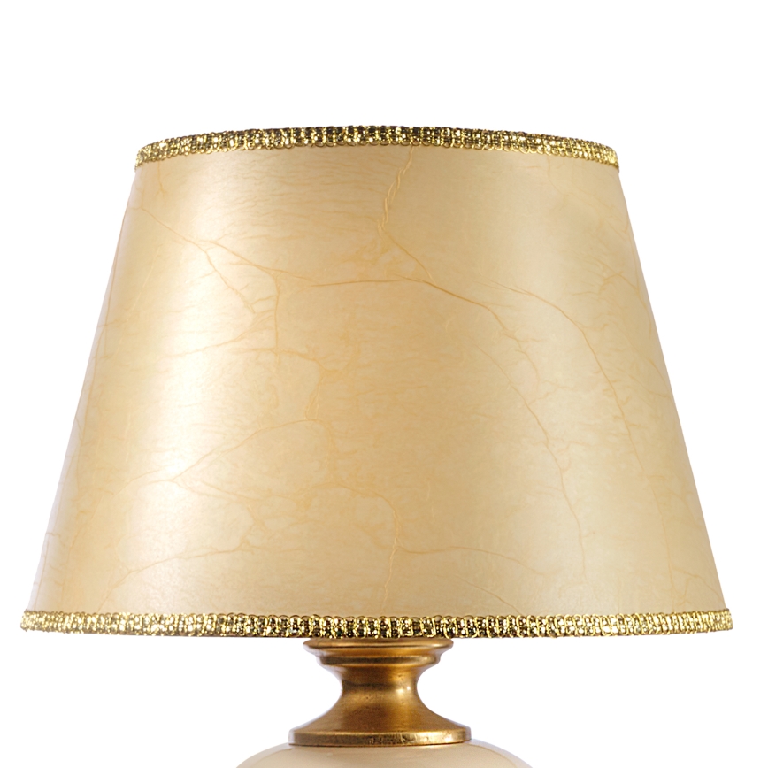 ONLI - Candeeiro de mesa AMADEUS 1xE27/15W/230V 72 cm bege/dourado