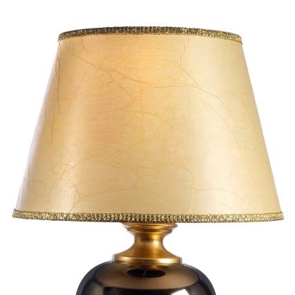 ONLI - Candeeiro de mesa AMADEUS 1xE27/15W/230V 72 cm preto/dourado