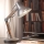 ONLI - Candeeiro de mesa ARCHITETTO 1xE27/22W/230V 62 cm cinzento/castanho