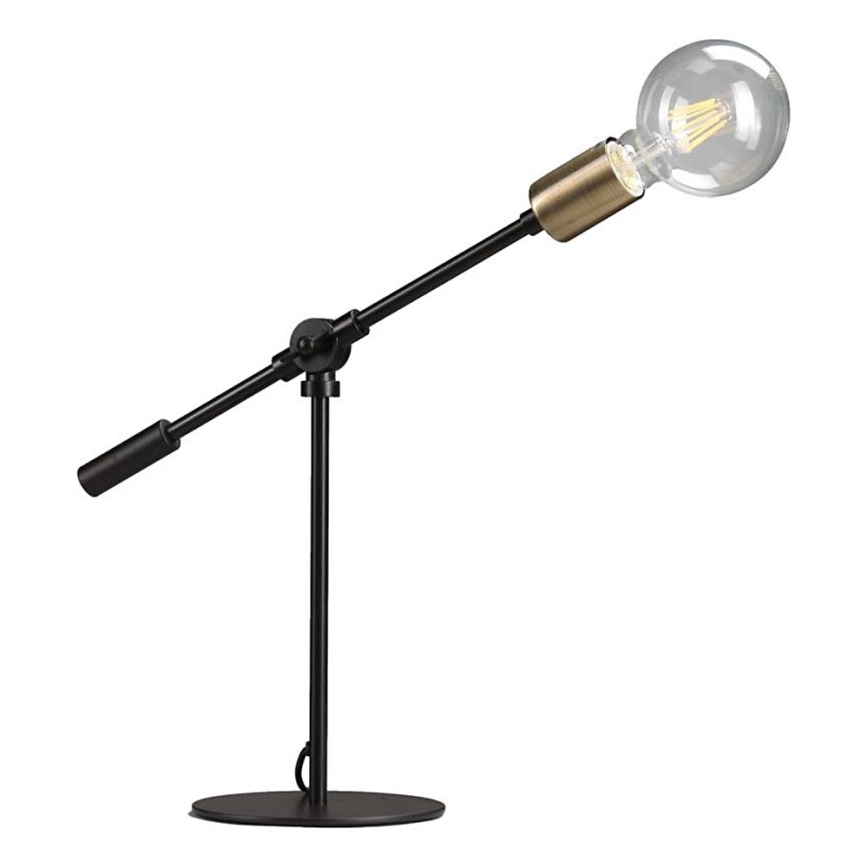 ONLI - Candeeiro de mesa ASTE 1xE27/15W/230V 45 cm preto/dourado