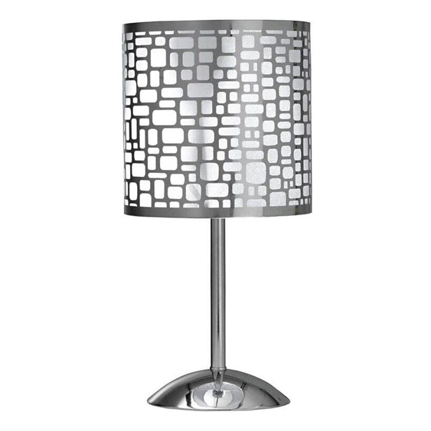 ONLI - Candeeiro de mesa BRUCE 1xE27/15W/230V 40 cm cromado mate