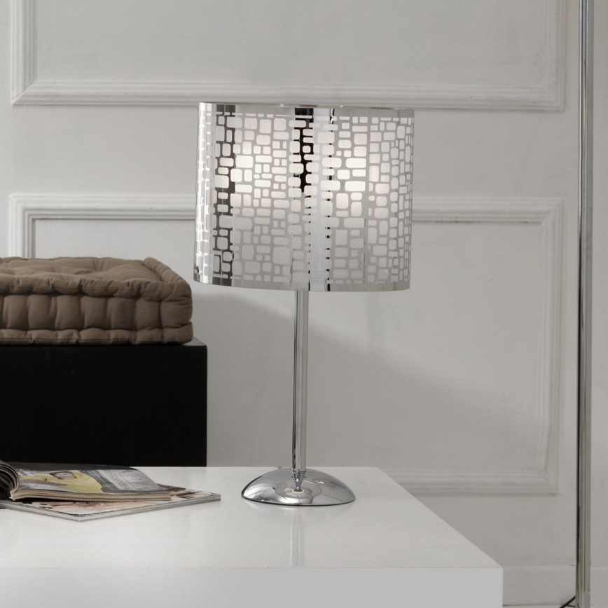 ONLI - Candeeiro de mesa BRUCE 1xE27/15W/230V 52 cm cromado mate