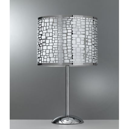 ONLI - Candeeiro de mesa BRUCE 1xE27/15W/230V 52 cm cromado mate