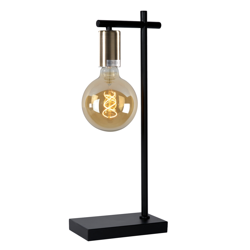 ONLI - Candeeiro de mesa CROSS 1xE27/22W/230V preto/latão