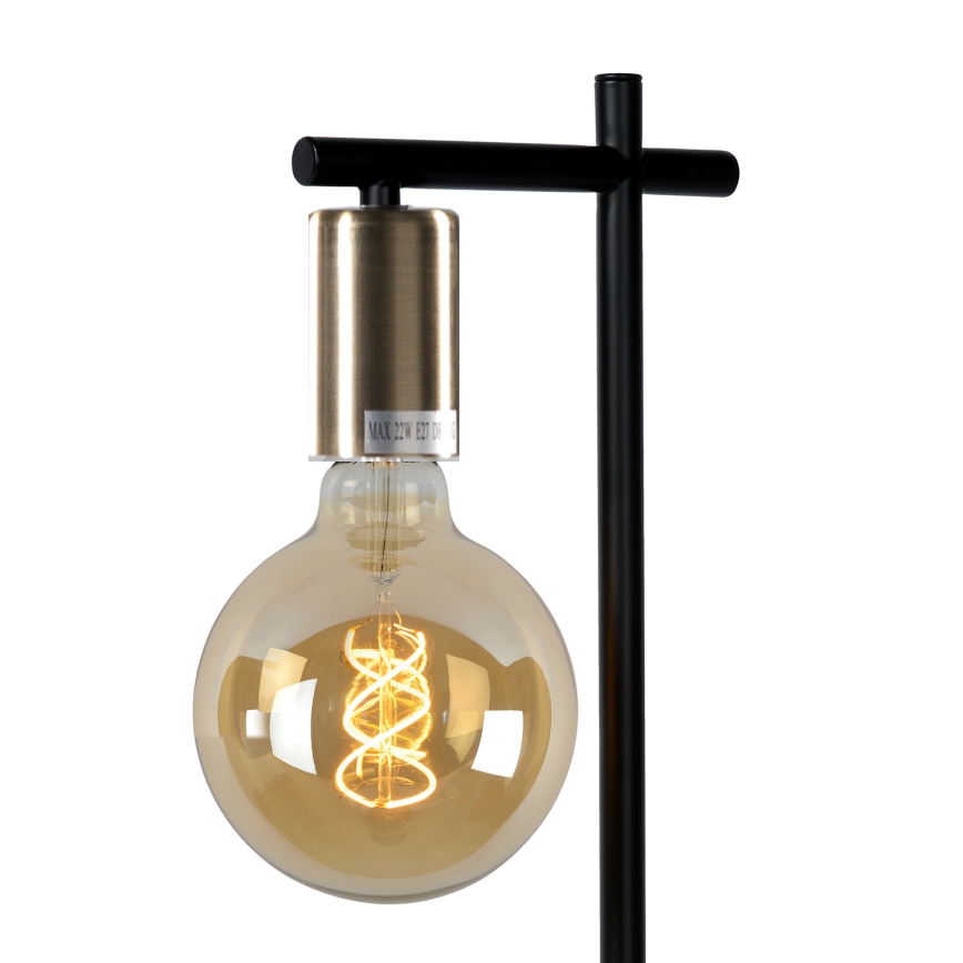 ONLI - Candeeiro de mesa CROSS 1xE27/22W/230V preto/latão