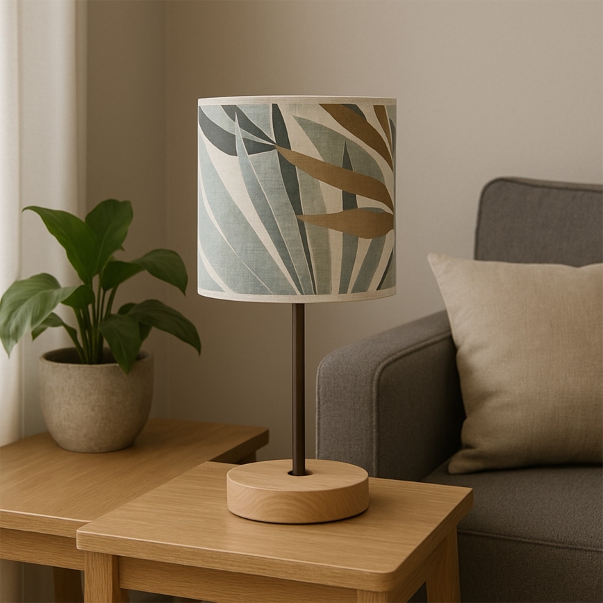 ONLI - Candeeiro de mesa FLORA 1xE27/22W/230V 28 cm verde/dourado