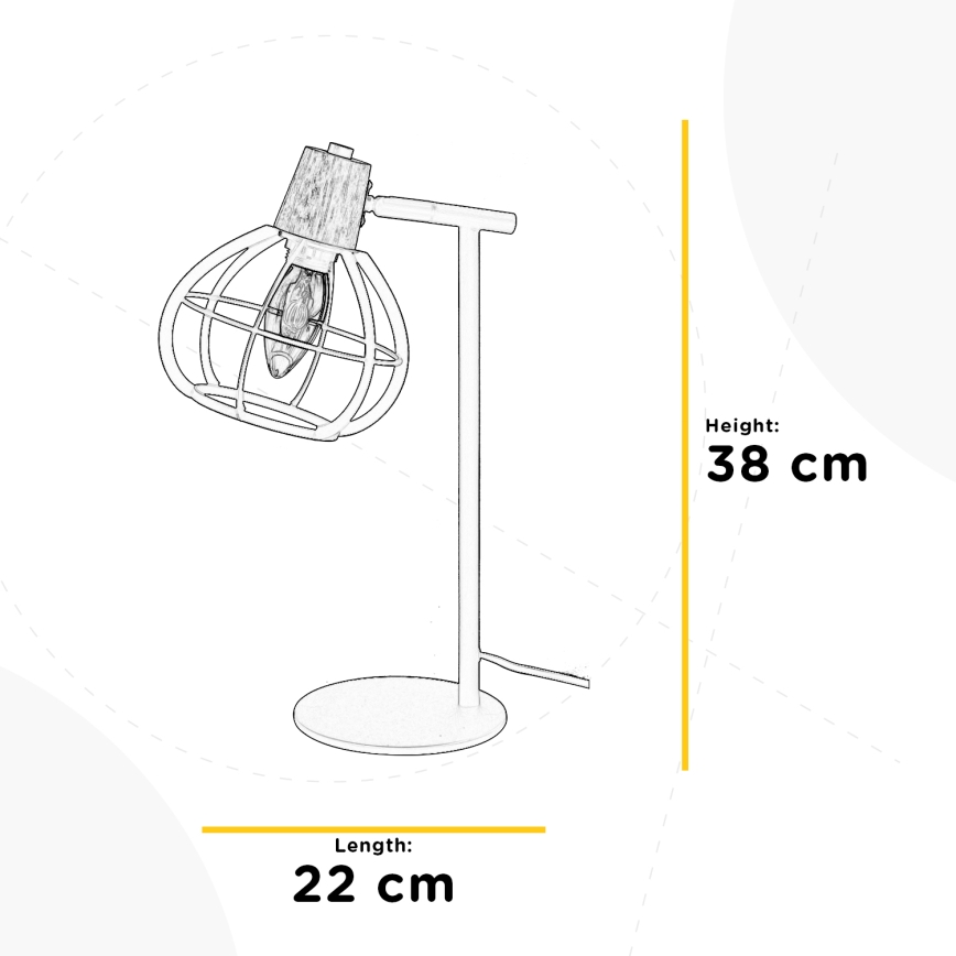 ONLI - Candeeiro de mesa GINGER 1xE14/6W/230V