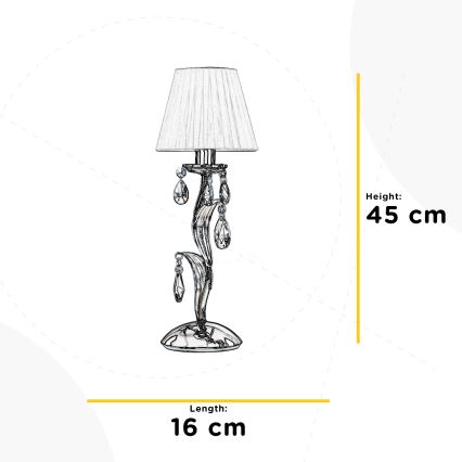 ONLI - Candeeiro de mesa JACQUELINE 1xE14/6W/230V