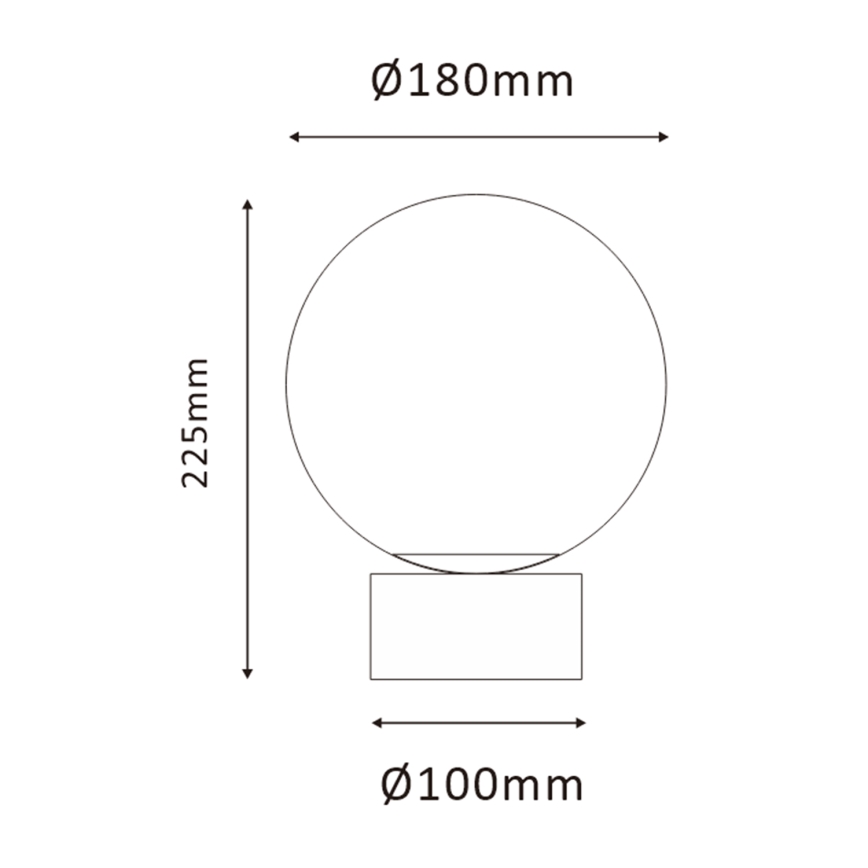 ONLI - Candeeiro de mesa JANET 1xE14/6W/230V diâmetro 20 cm