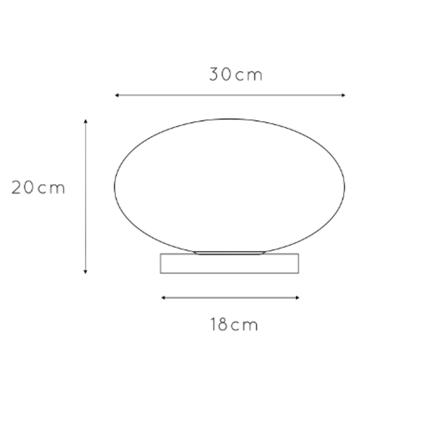 ONLI - Candeeiro de mesa JANET 1xE27/6W/230V diâmetro 30 cm