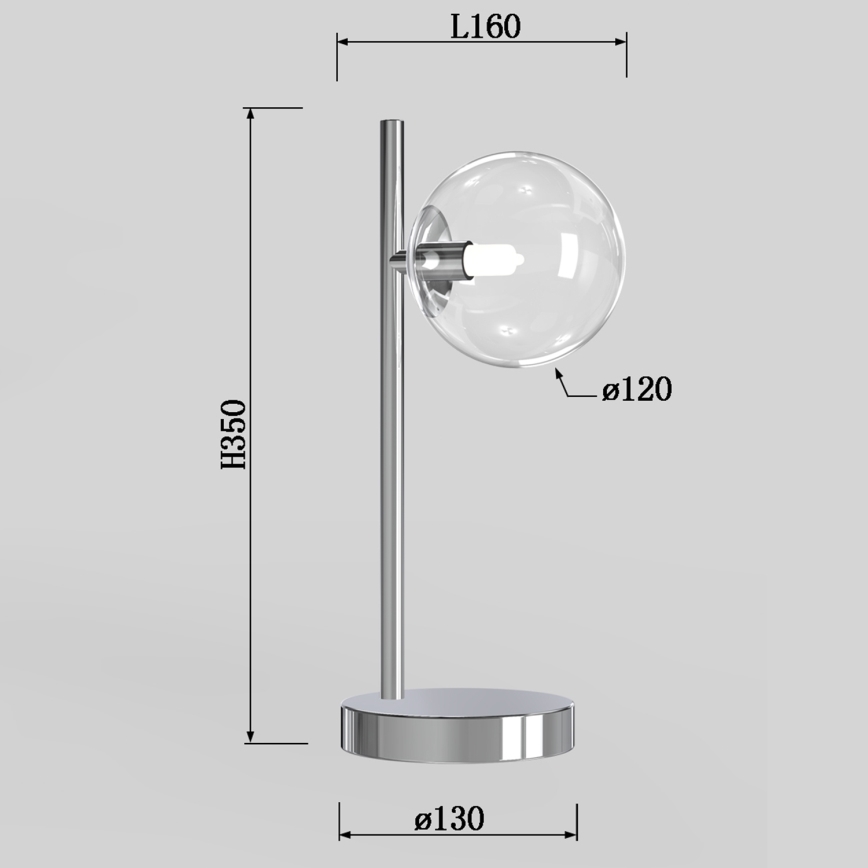 ONLI - Candeeiro de mesa KIMBERLY 1xG9/6W/230V cromado brilhante