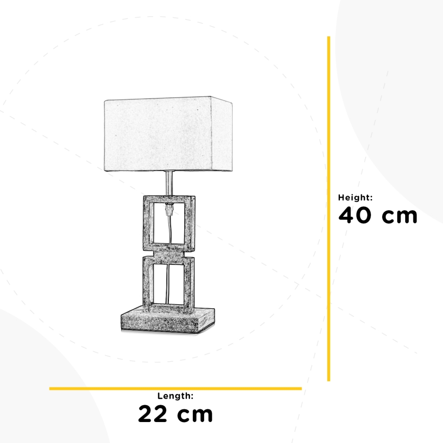 ONLI - Candeeiro de mesa KISAR 1xE27/22W/230V