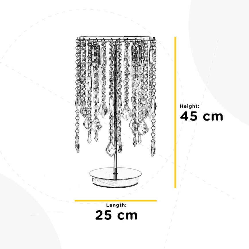 ONLI - Candeeiro de mesa LAILA 2xE14/10W/230V 45 cm
