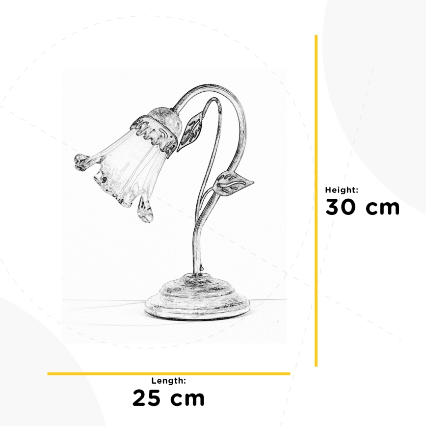 ONLI - Candeeiro de mesa LANCIA 1xE14/6W/230V 30 cm