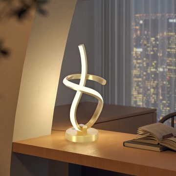 ONLI - Candeeiro de mesa LED KIRA LED/10W/230V 4000K 28 cm dourado