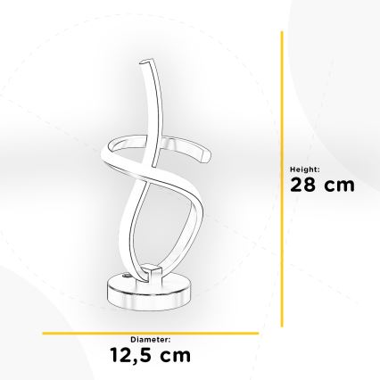 ONLI - Candeeiro de mesa LED KIRA LED/10W/230V 4000K 28 cm dourado