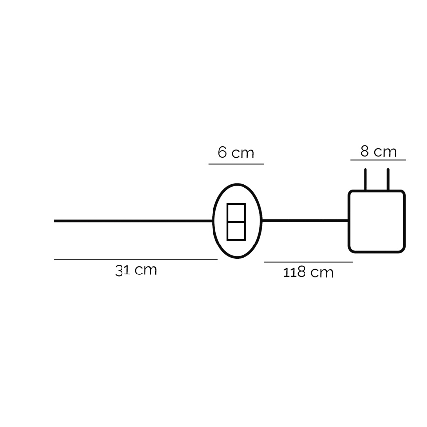 ONLI - Candeeiro de mesa LED TWIST LED/16W/230V 4000K 81 cm preto