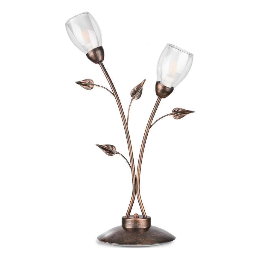 ONLI - Candeeiro de mesa LILIANA 2xE14/6W/230V 60 cm