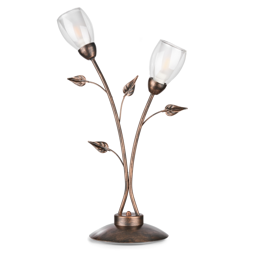 ONLI - Candeeiro de mesa LILIANA 2xE14/6W/230V 60 cm