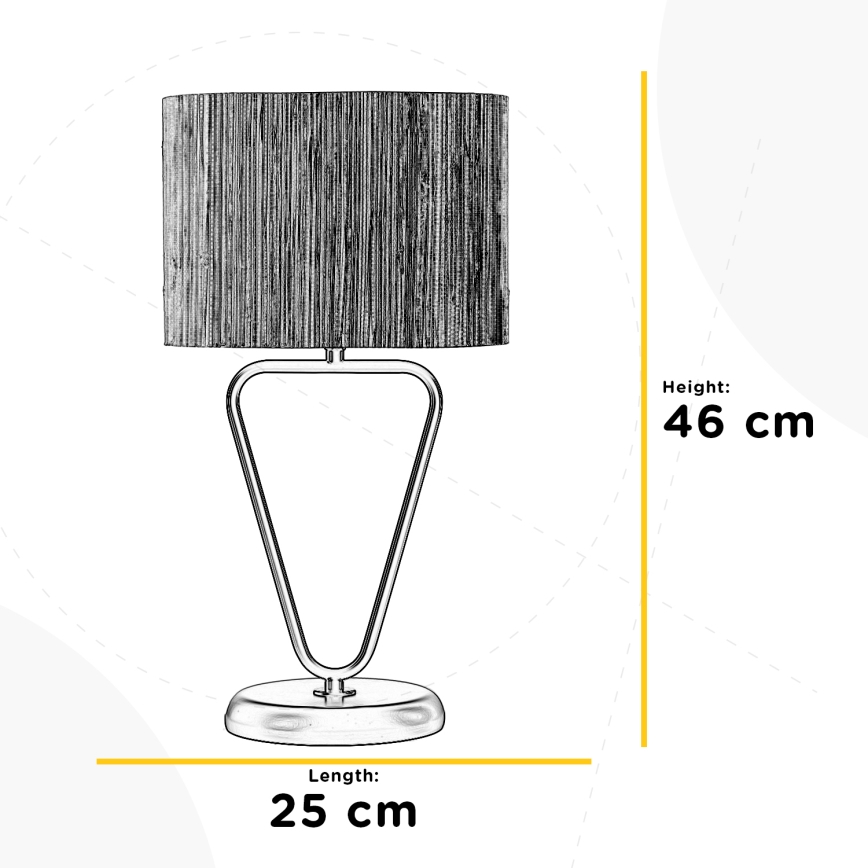 ONLI - Candeeiro de mesa MADU 1xE27/22W/230V 46 cm