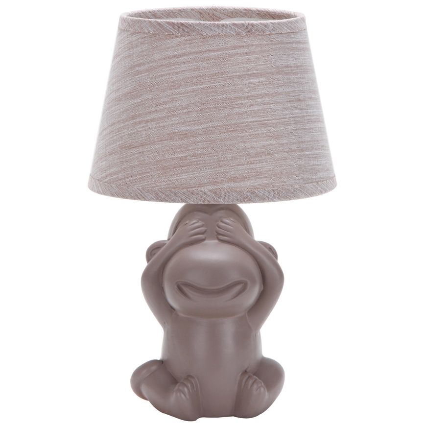 ONLI - Candeeiro de mesa MONKEY 1xE14/6W/230V castanho