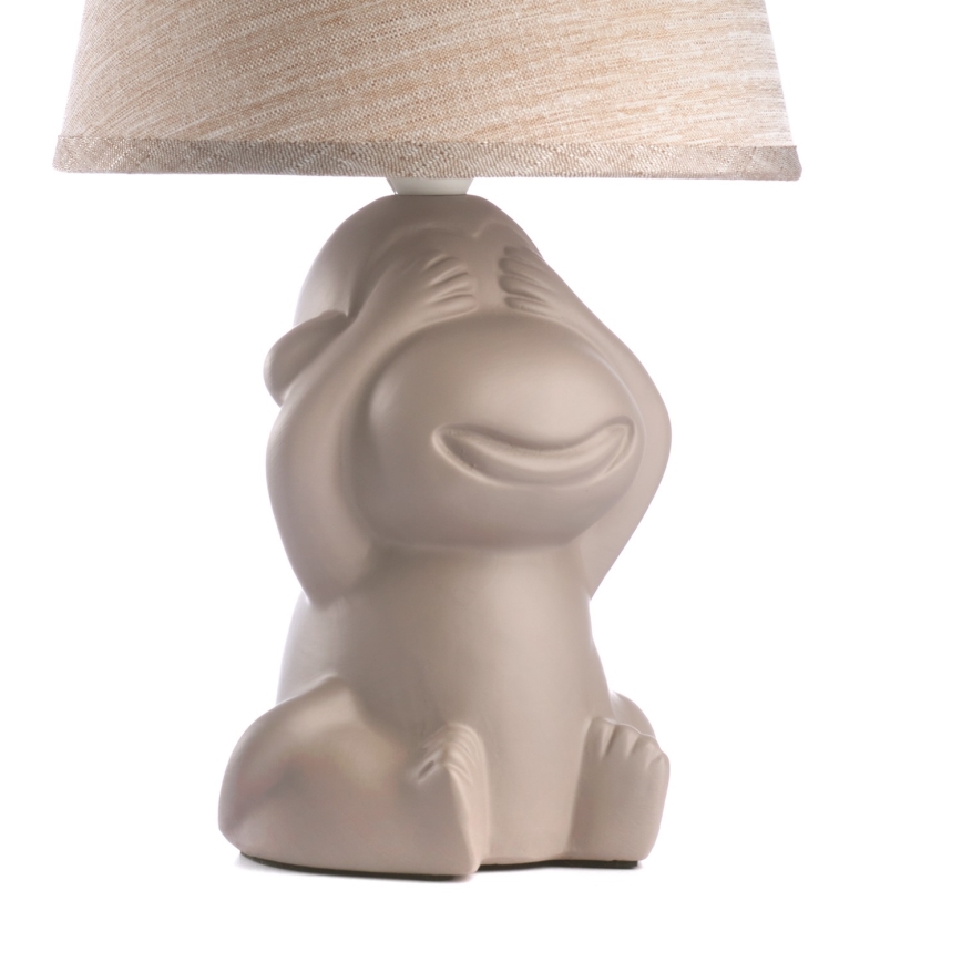 ONLI - Candeeiro de mesa MONKEY 1xE14/6W/230V castanho