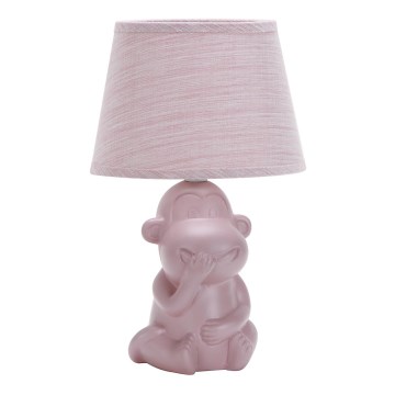 ONLI - Candeeiro de mesa MONKEY 1xE14/6W/230V rosa