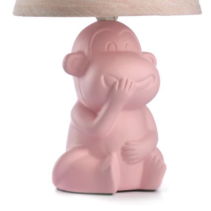ONLI - Candeeiro de mesa MONKEY 1xE14/6W/230V rosa
