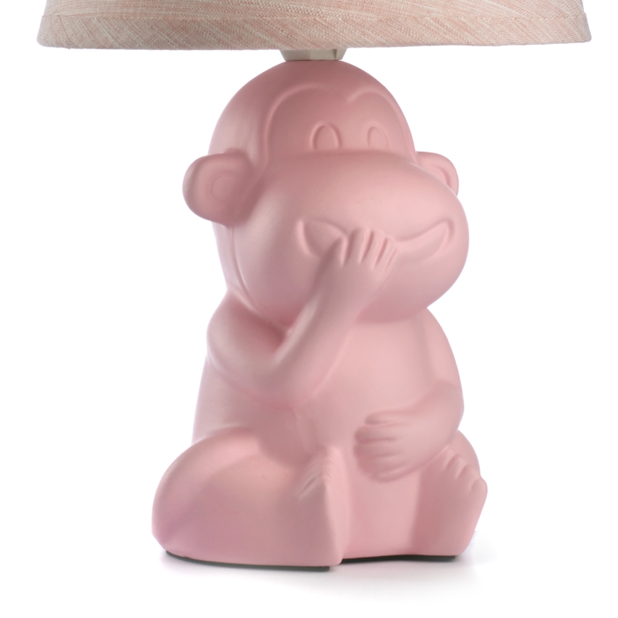 ONLI - Candeeiro de mesa MONKEY 1xE14/6W/230V rosa