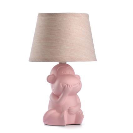 ONLI - Candeeiro de mesa MONKEY 1xE14/6W/230V rosa