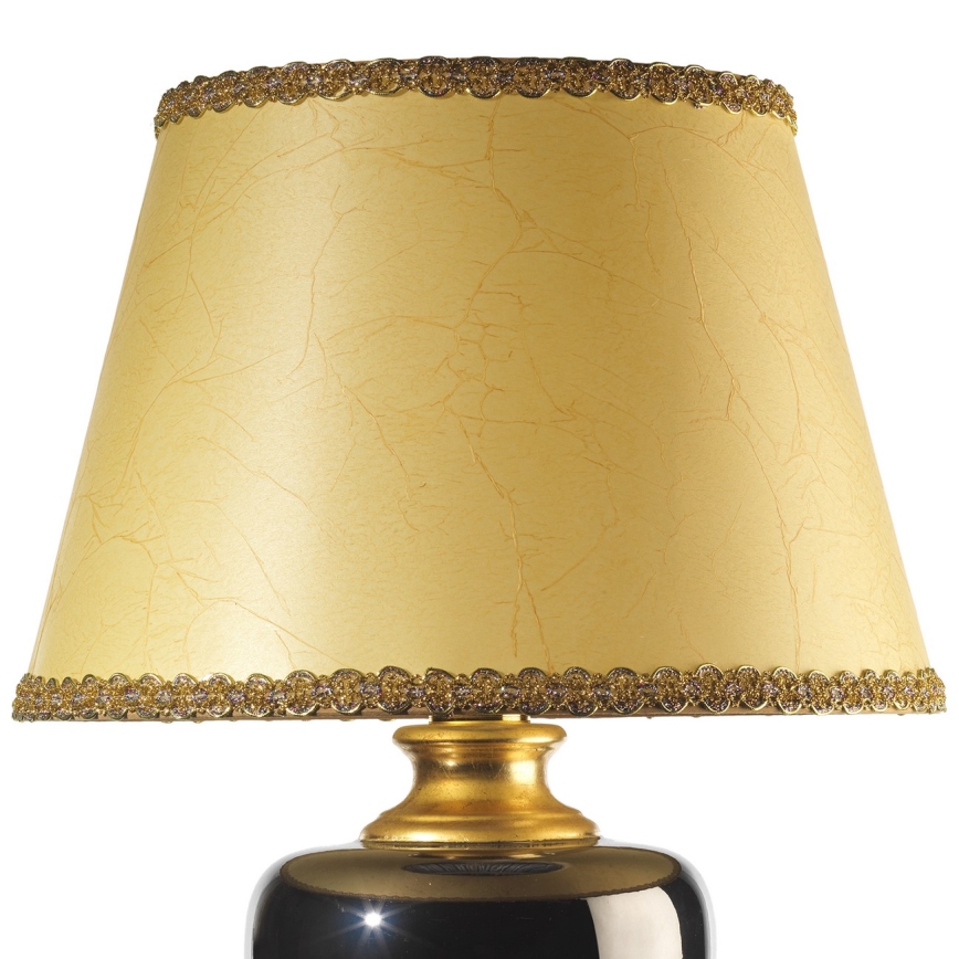 ONLI - Candeeiro de mesa MOZART 1xE27/22W/230V preto/dourada 75 cm