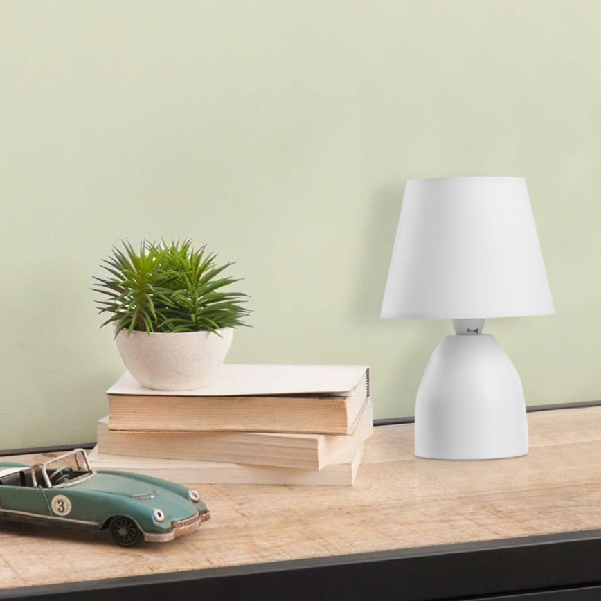 ONLI - Candeeiro de mesa NANO 1xE14/6W/230V branco 19 cm