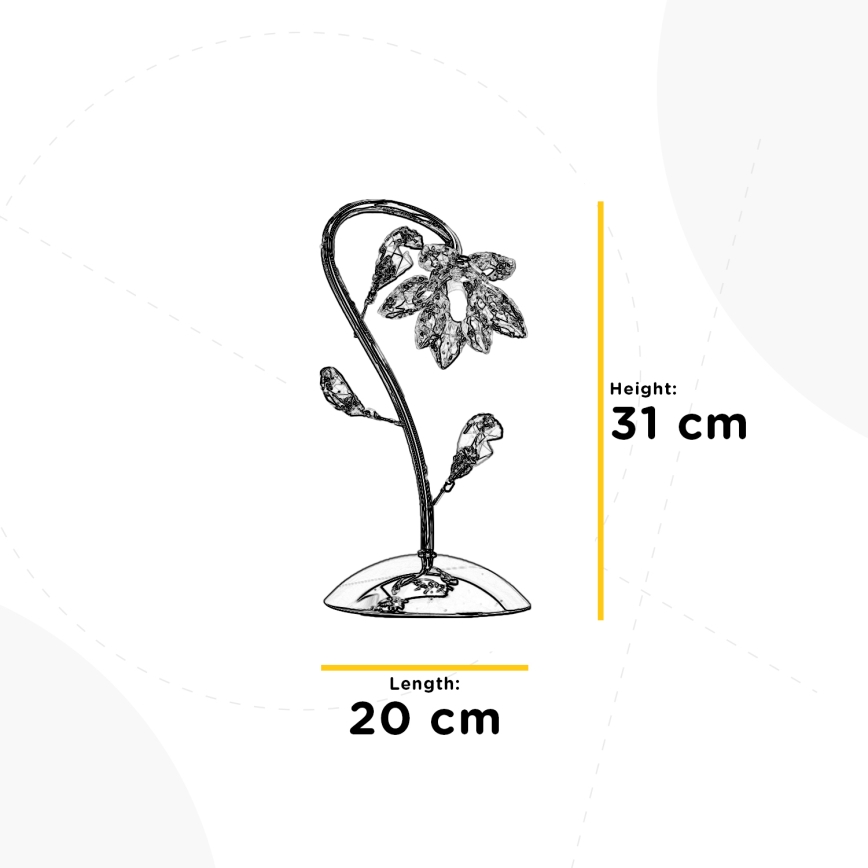 ONLI - Candeeiro de mesa NINFEA 1xG9/6W/230V 35 cm