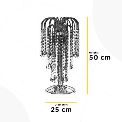 ONLI - Candeeiro de mesa PIOGGIA 2xE14/6W/230V dourada 50 cm