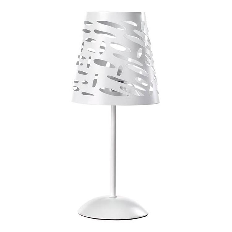 ONLI - Candeeiro de mesa RICKY 1xE14/10W/230V 38 cm branco