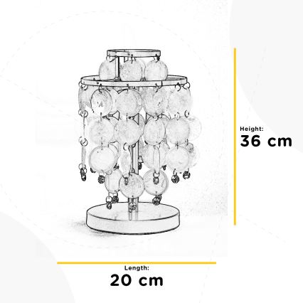 ONLI - Candeeiro de mesa RUBEN 2xE14/6W/230V