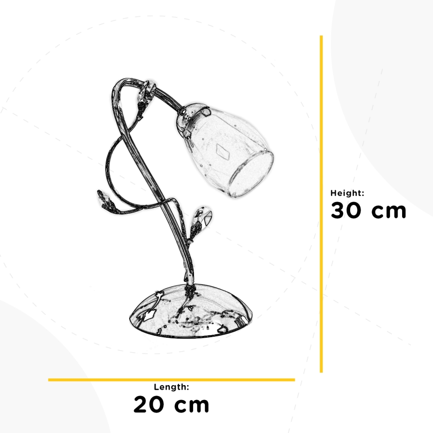 ONLI - Candeeiro de mesa SHARON 1xE14/6W/230V 30 cm