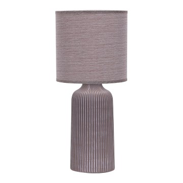 ONLI - Candeeiro de mesa SHELLY 1xE27/22W/230V castanho 45 cm