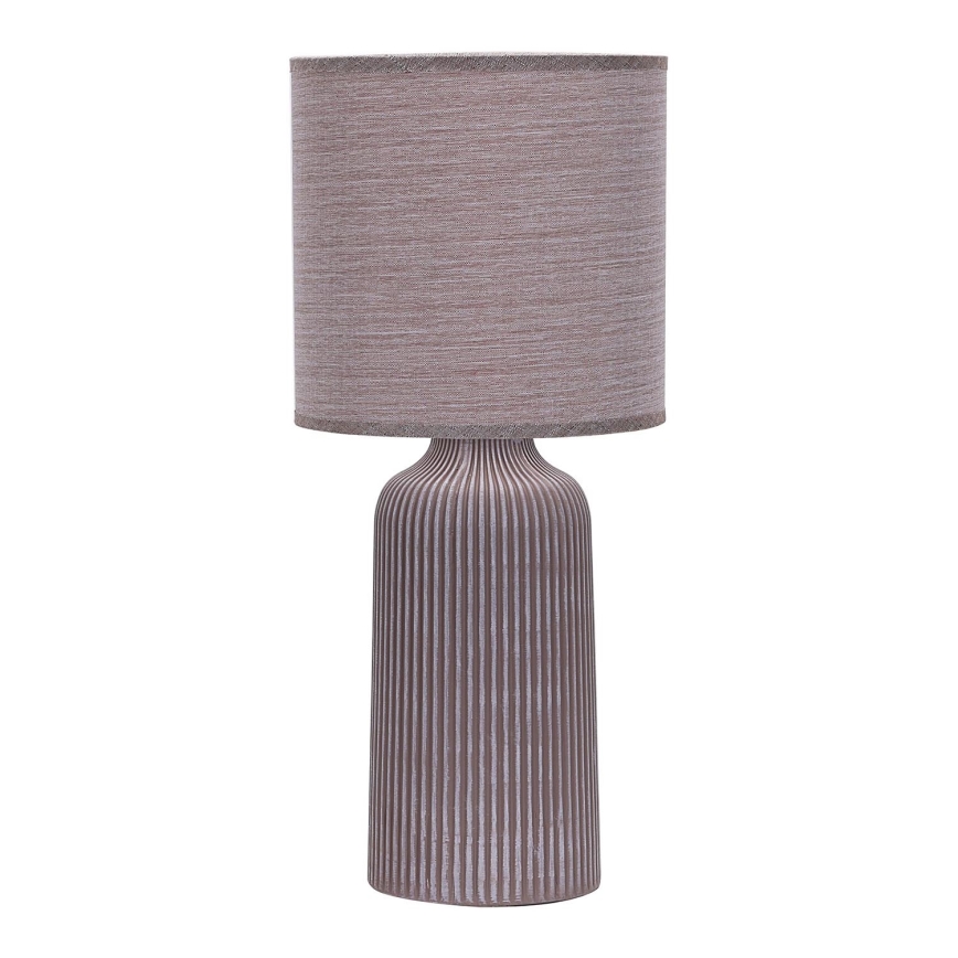 ONLI - Candeeiro de mesa SHELLY 1xE27/22W/230V castanho 45 cm
