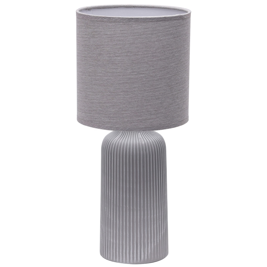ONLI - Candeeiro de mesa SHELLY 1xE27/22W/230V cinzento 45 cm