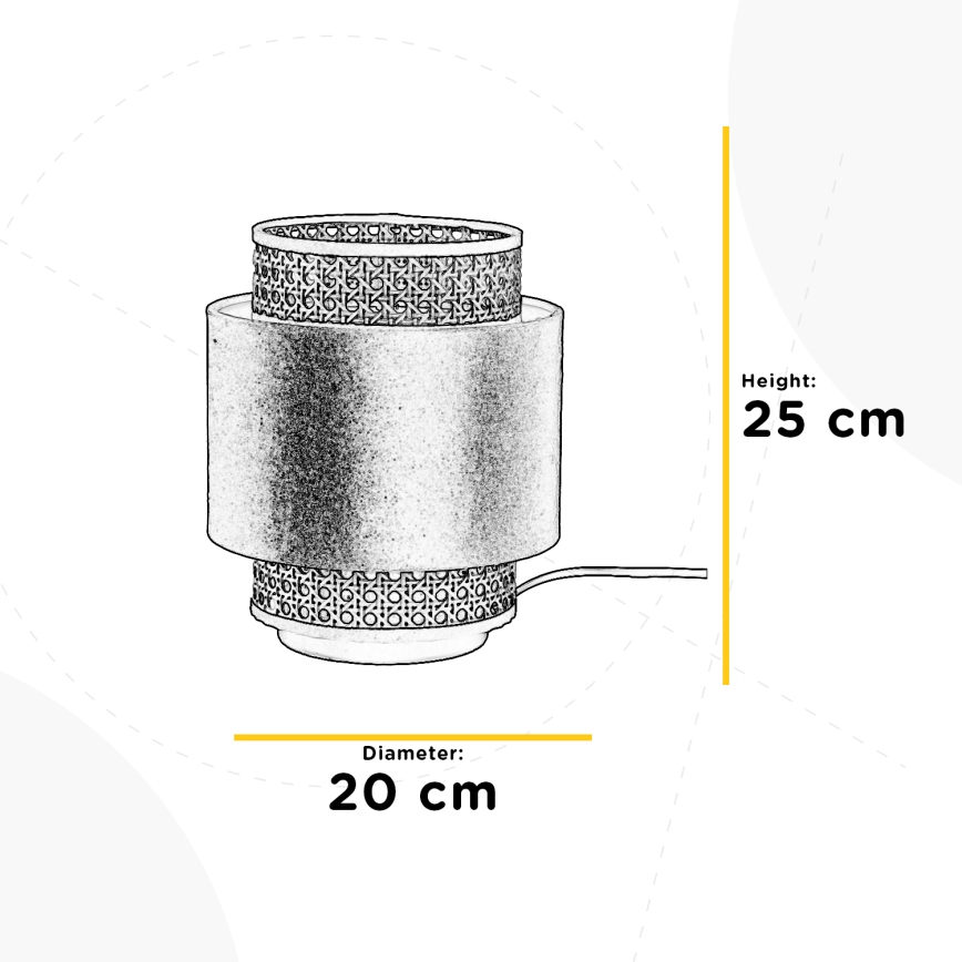 ONLI - Candeeiro de mesa VIENNA 1xE27/22W/230V