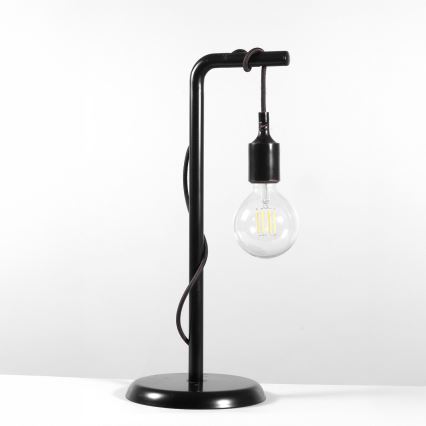 ONLI - Candeeiro de mesa WIRE 1xE27/15W/230V 50 cm preto